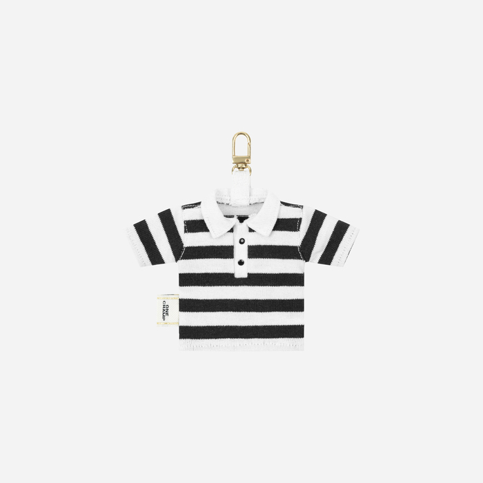 ONECHAMP Mini Polo T-Shirt Keychain - Black
